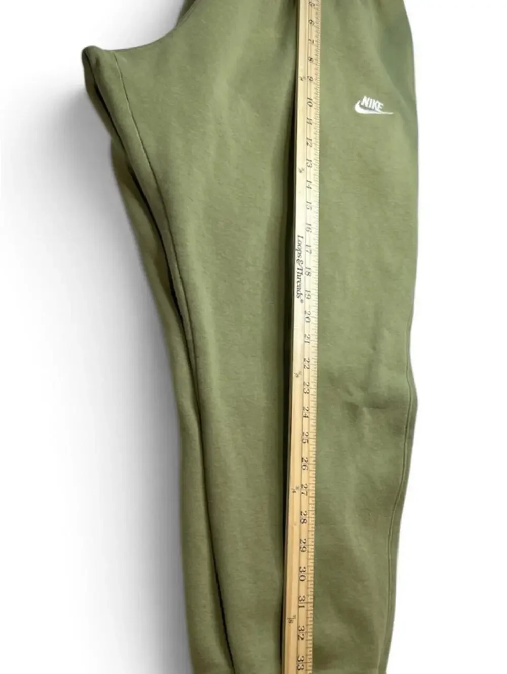 Nike Women's Green Khaki Sweatpants XXL Elastic Waistband Side & Back Pockets